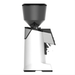 side view of the CREM Pulse 75 coffee grinder in white