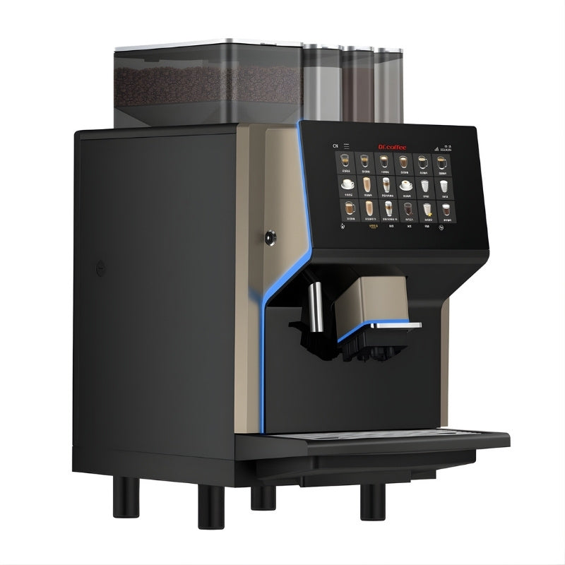 Front right view of Dr Coffee Coffee Centre bean to cup coffee machine 