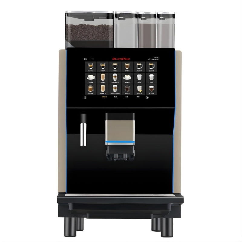 Front view of Dr Coffee Coffee Centre bean to cup coffee machine 