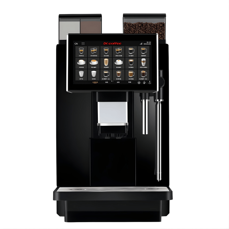 Front View of the Dr Coffee Coffee Zone Bean to cup coffee machine