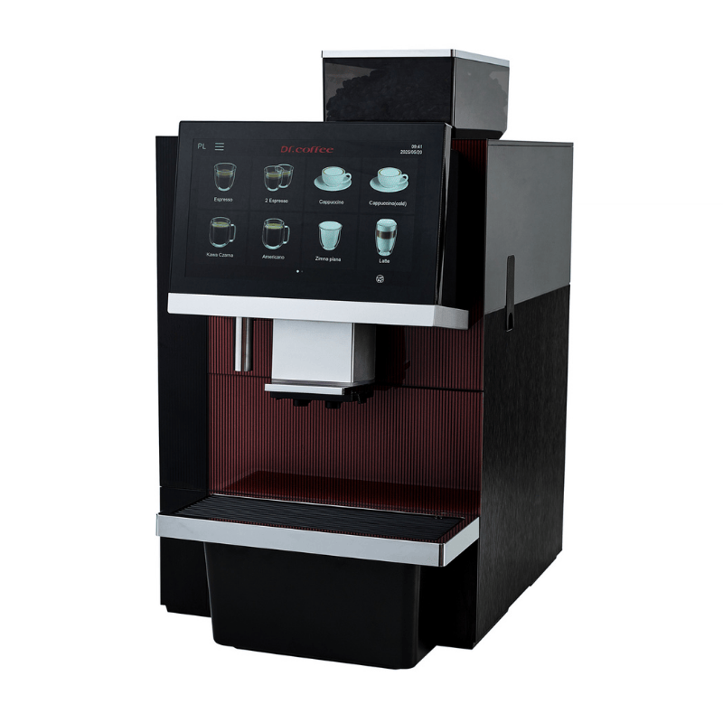 Dr Coffee F16 Bean to Cup Coffee Machine Front left View