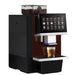 Dr Coffee F16 Bean to Cup Coffee Machine Front Left View with coffee