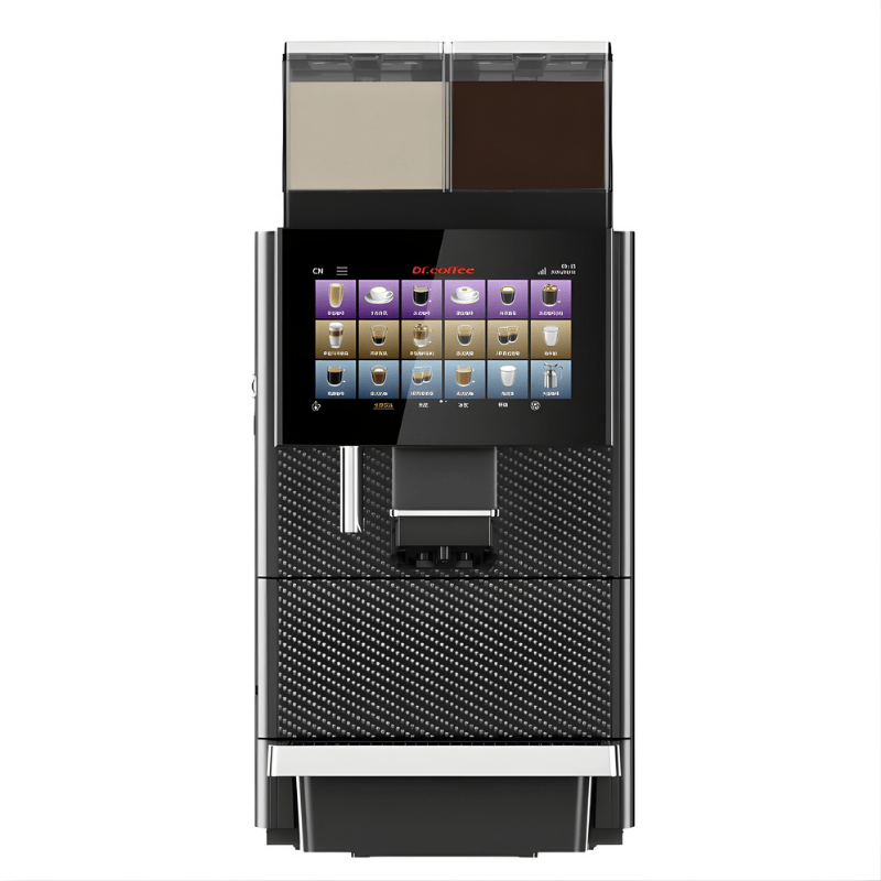 Front View of the Dr Coffee T200 bean to cup coffee machine