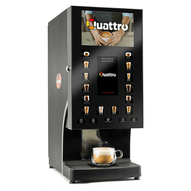 Matrix Quattro media instant coffee machine diagonal view