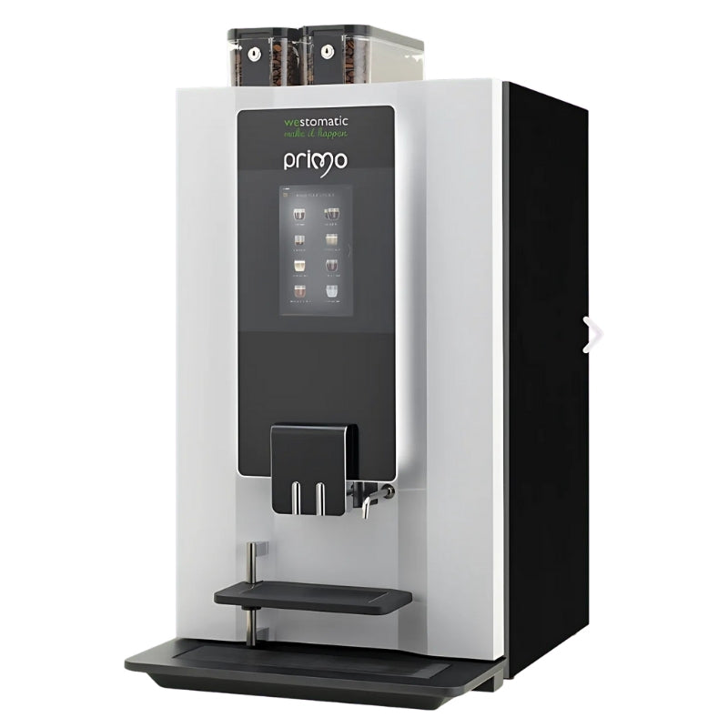 Side View of the Westomatic Primo X Bean to cup coffee machine
